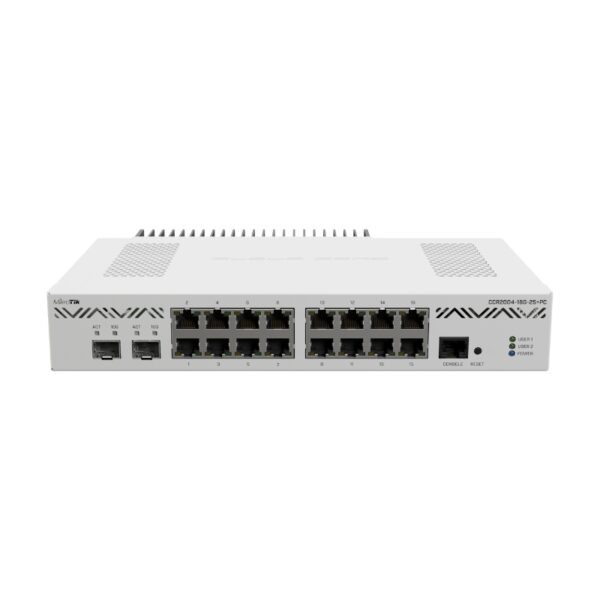 MikroTik CCR2004-16G-2S+PC, Thiết bị cân bằng tải Router chịu tải 1000 users