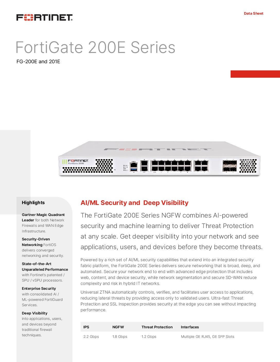 Firewall Fortinet FortiGate 201E (FG-201E-BDL-950-12), Thiết bị tường lửa cho văn phòng, doanh nghiệp 250 người dùng - Ảnh 4