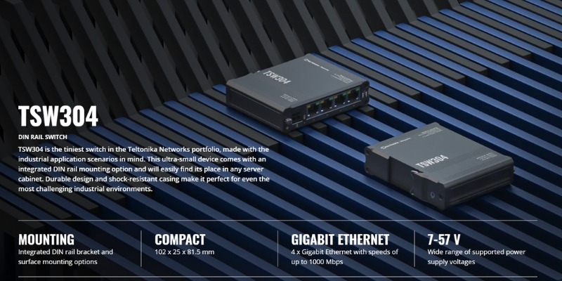 Switch công nghiệp Teltonika TSW304