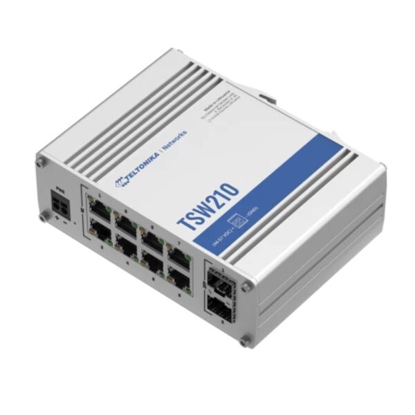 Switch công nghiệp Teltonika TSW210, 2 x SFP, 8x Gigabit Ethernet Ports