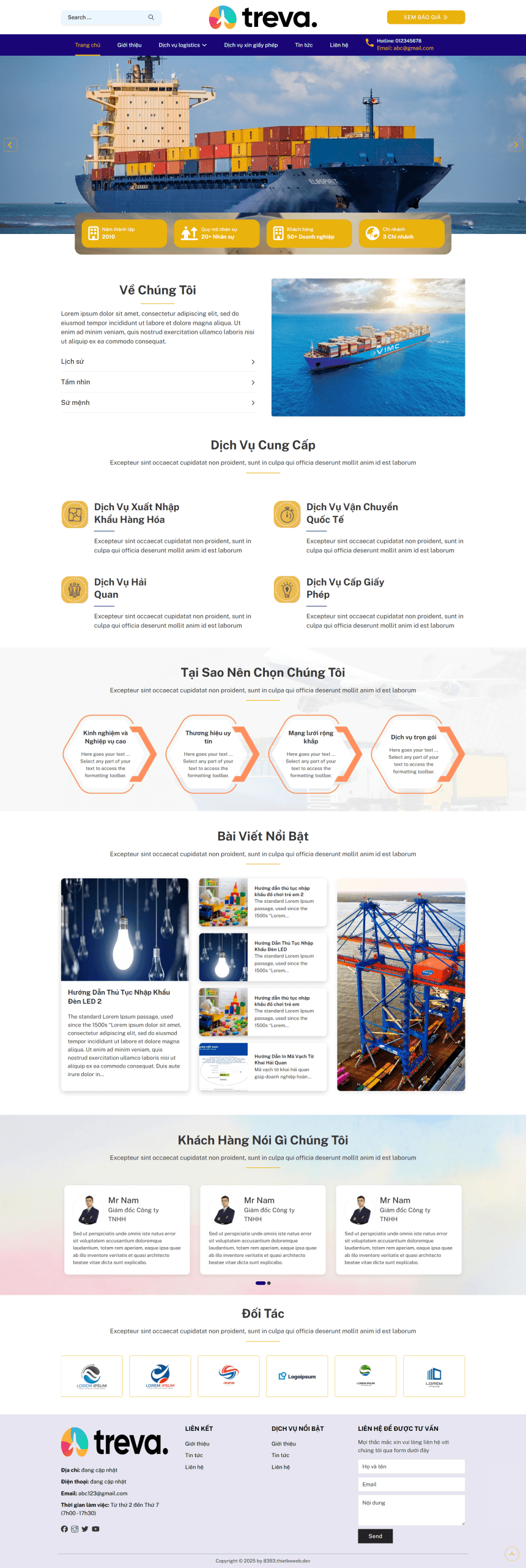 website vận chuyển hàng hải