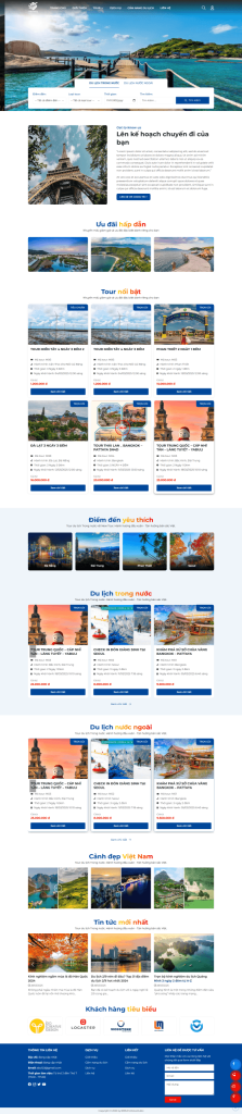 Mẫu Website Tour du lịch 8395